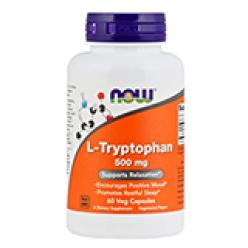 Триптофан NOW L-Tryptophan 500 mg (60 вегетарианских капсул)