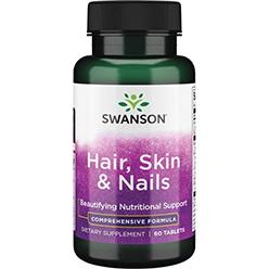 Витаминный комплекс для кожи, колос и ногтей Swanson Hair, Skin & Nails (60 таблеток)