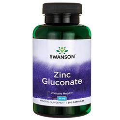 Цинка Глюконат Swanson Zinc Gluconate 50 mg, 250 капсул