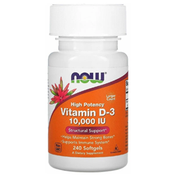 Витамин Д3 Now Foods D3 10000 IU (240 капс)