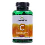 Swanson Vitamin C w/rose hips 1000 mg (90 капс)
