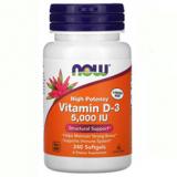 Витамин Д3 Now Foods D3 5000 IU (240 капс)