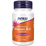 Now Foods Vitamin D-3 2,000 IU, High Potency (120 капс)