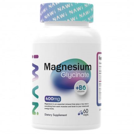 NAWI Magnesium Glycinate + B6 400mg 60 caps