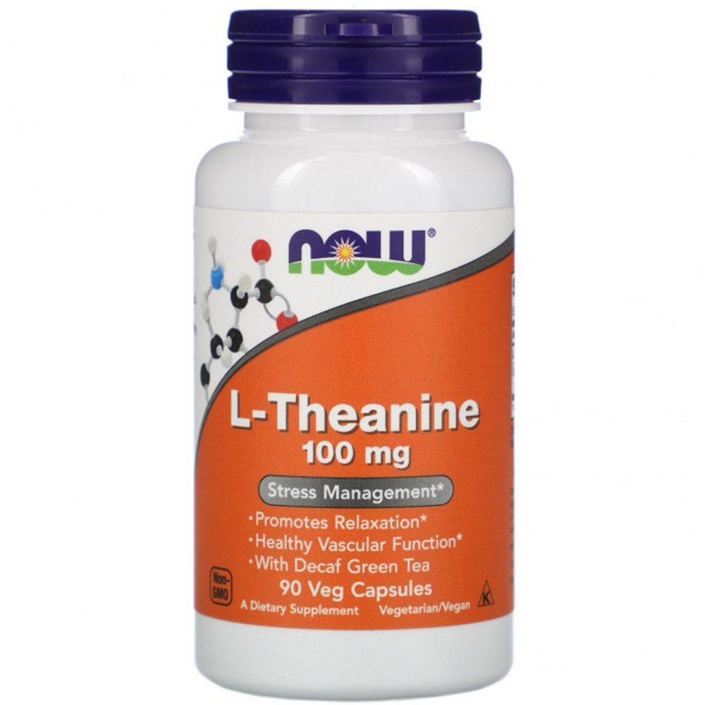 Now -Foods- L-Theanine- 100- мг- 90- caps Now Foods L-Theanine 100 мг 90 капс.