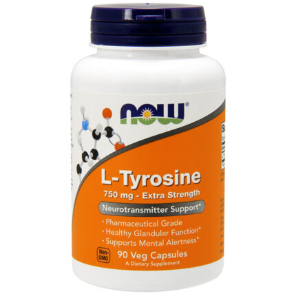 Now Foods L-Tyrosine 750 mg 90 vegcaps