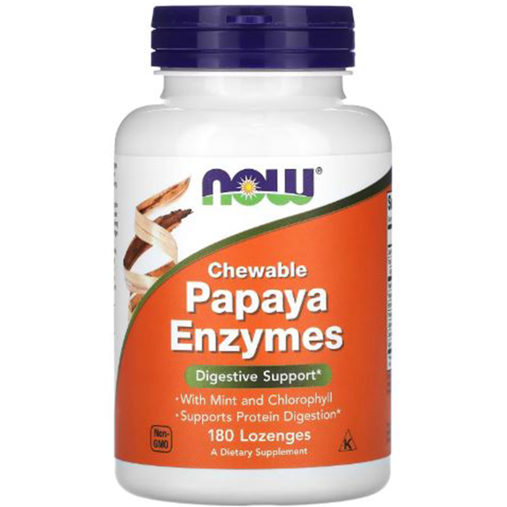 now-foods-papaya-enzyme-chewable-180-tabl Now Foods Papaya Enzyme 180 табл.