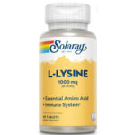 Лизин Solaray L-Lysine 1000 mg 90 softgel