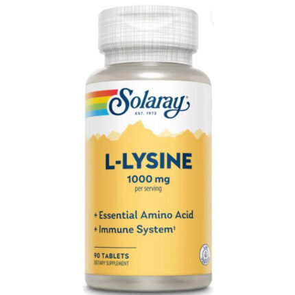 Лизин Solaray L-Lysine 1000 mg 90 softgel