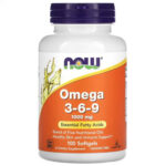 NOW Foods, Омега 3-6-9, 1000 мг, 100 капсул
