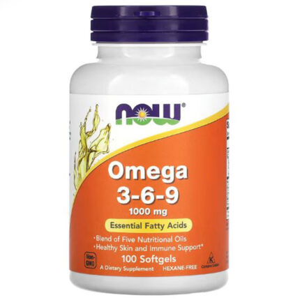 NOW Foods, Омега 3-6-9, 1000 мг, 100 капсул