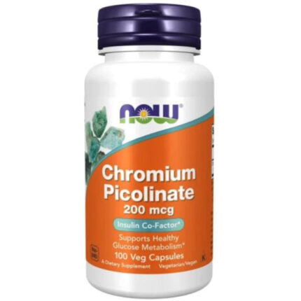 Хром Now Foods Chromium Picolinate 200 мкг 100 веган. капс