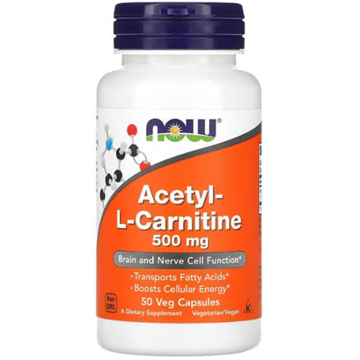 now-foods-acetyl-l-carnitine-500mg-50-vcaps Now Foods Acetyl L-Carnitine 500 мг 50 вег.капс.