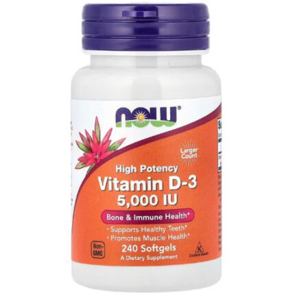 Витамин Д3 5000 Now Foods D3 5000 IU 240 капс.