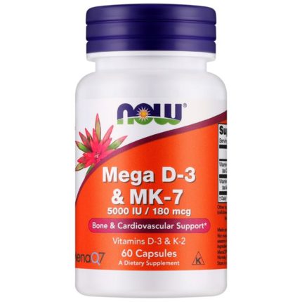Now Foods Mega D3 & MK-7 5000 IU/180 mcg 60 капс.